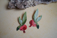 Pendientes granadas y hoja