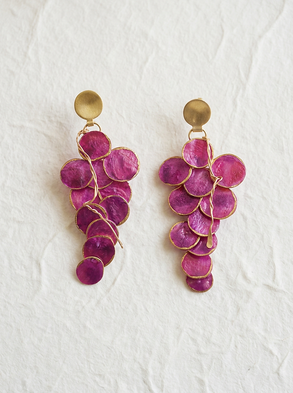 Pendientes uvas