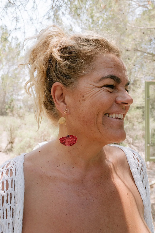 Pendientes Amapolas