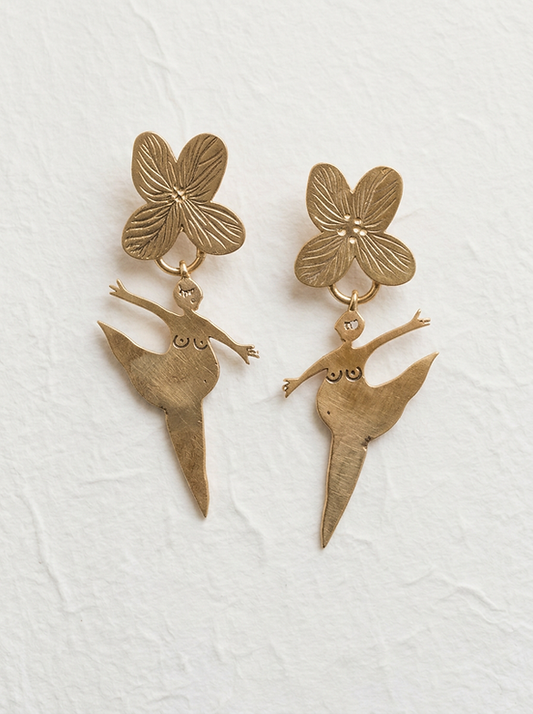 Pendientes flores y bailarinas