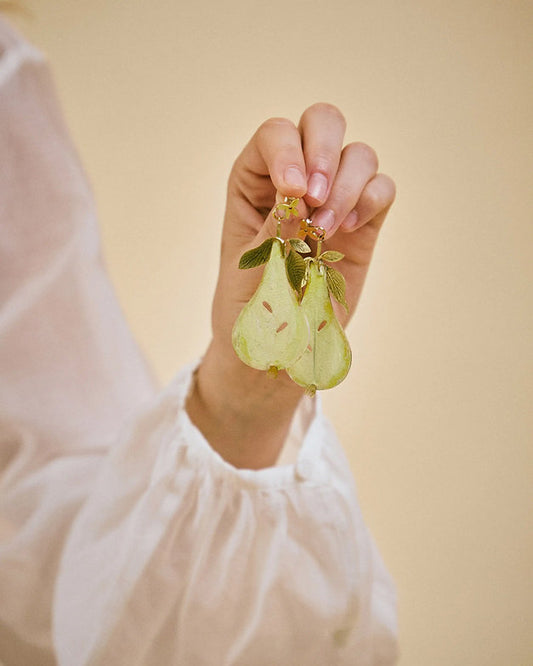 Large Pear Earrings