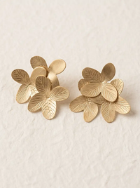 pendientes ramo de hortensias