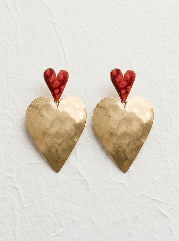 Pendientes milagritos corazón