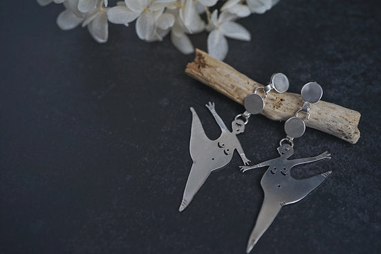 Pendientes bailarinas grandes
