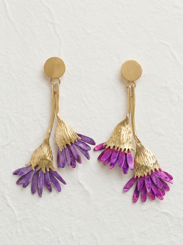 Pendientes pétalos personalizado