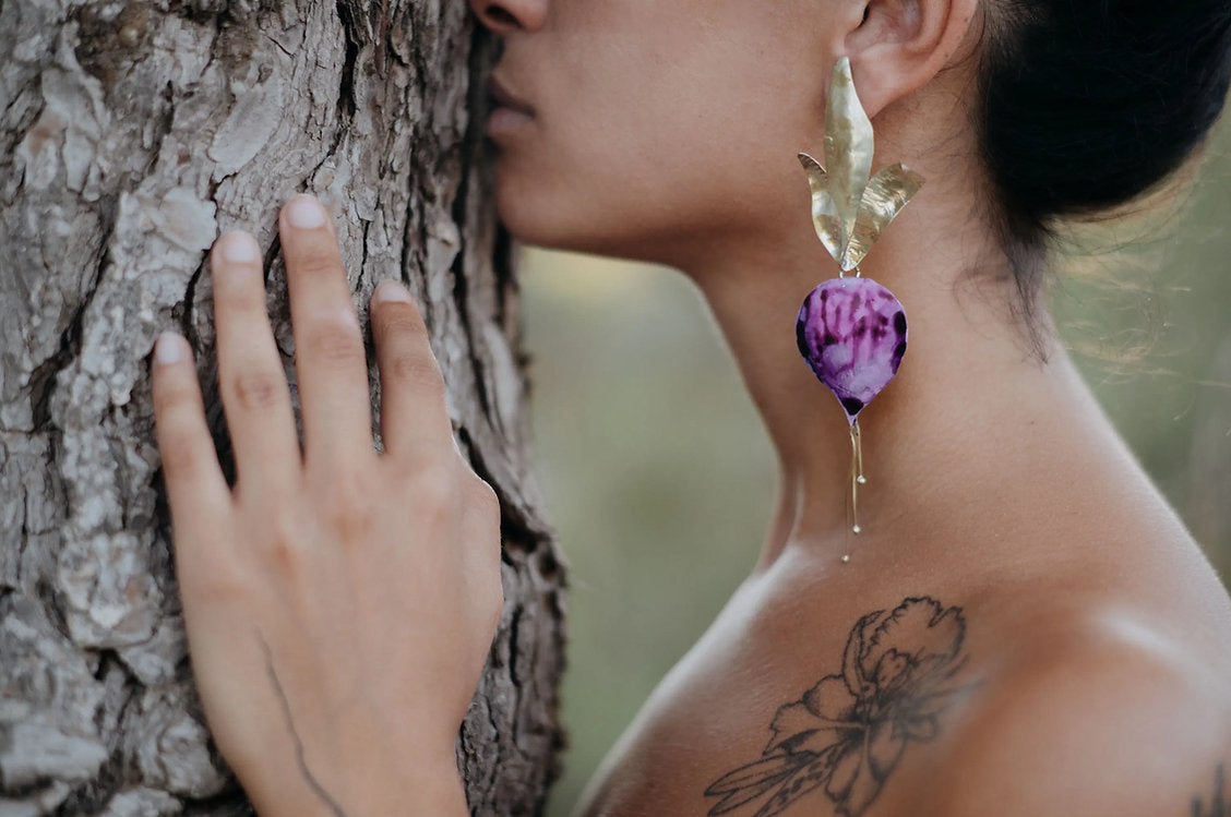 Pendientes Remolachas