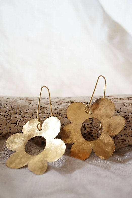 pendientes flor