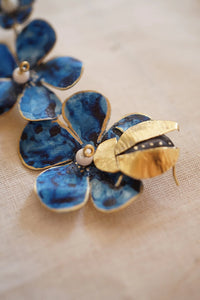 pendientes bignonia y abejorros