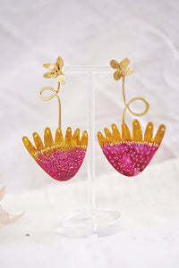 pendientes floreciendo