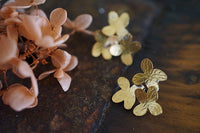 pendientes ramo de hortensias