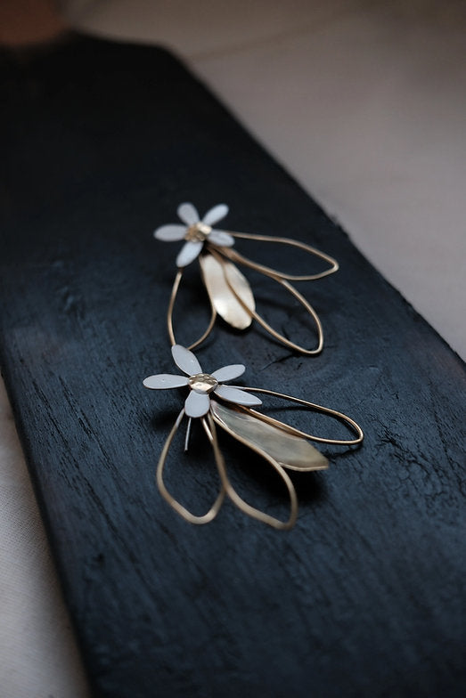 Pendientes jazmin del aire