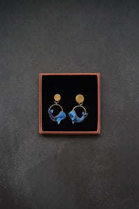 Pendientes pequeñas ballenas