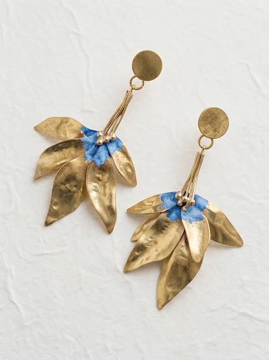 pendientes petalos personalizado
