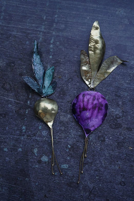 Pendientes Remolachas