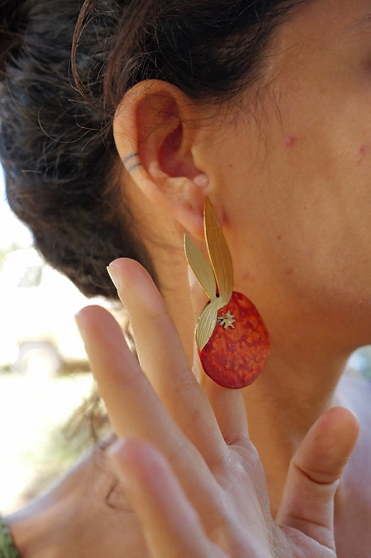 Pendientes mandarina