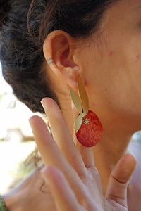 Pendientes mandarina