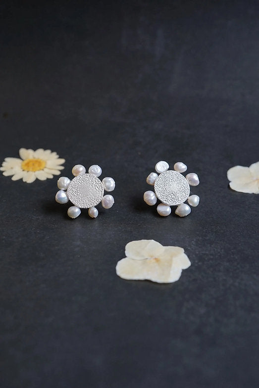 Pendientes las texturas de las flores
