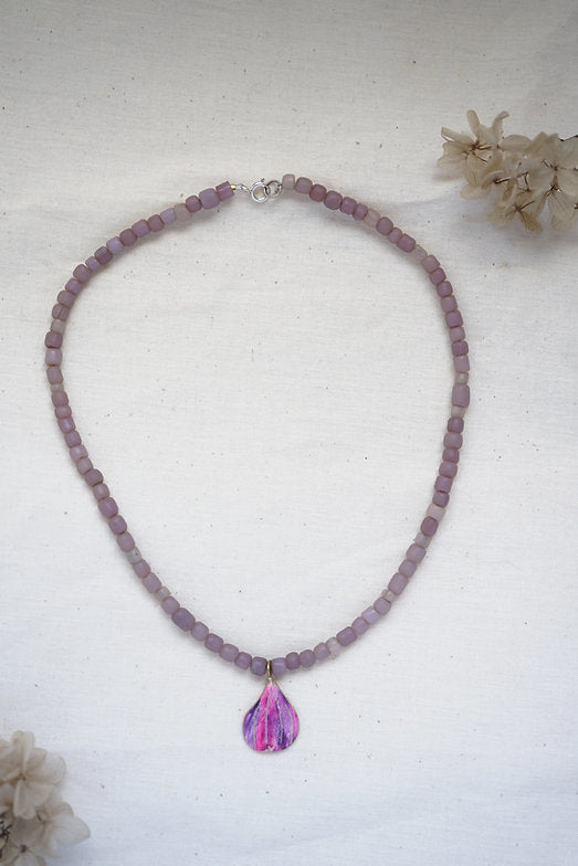 Collares vidrios y colores