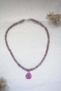 Collares vidrios y colores