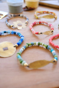 Pulseras gotitas de colores