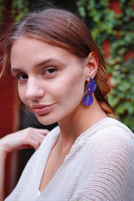 Pendientes higos dobles