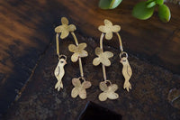 Pendientes hortensias y pajaritos