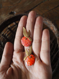 Pendientes mandarina