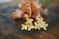 pendientes ramo de hortensias