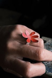 Anillo flor de escorpio