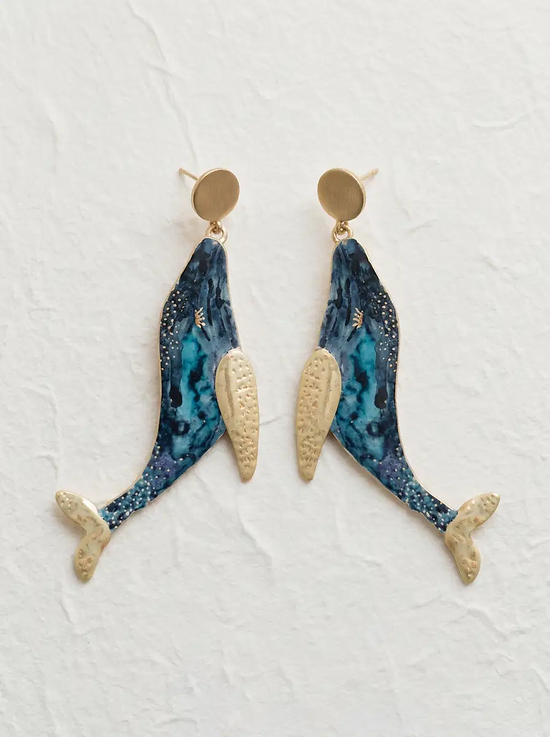 pendientes ballenas grandes