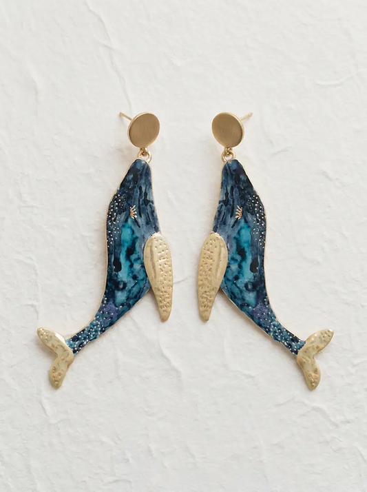 pendientes ballenas grandes