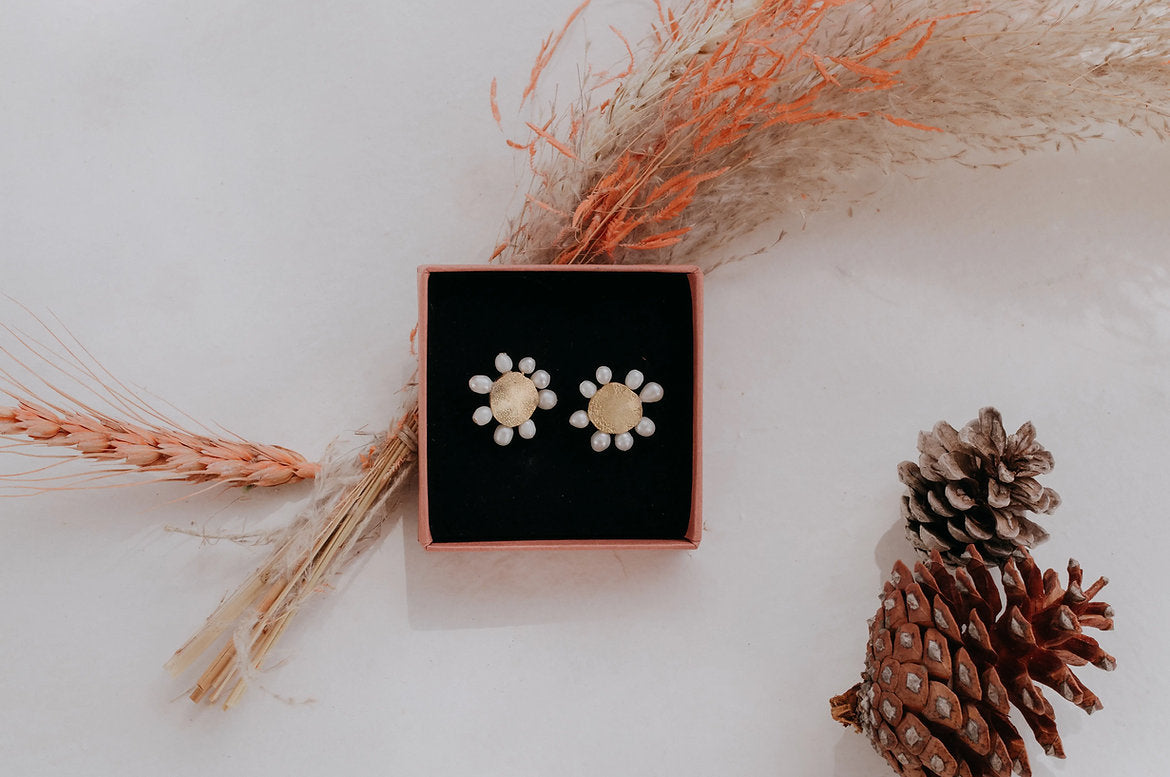 Pendientes las texturas de las flores