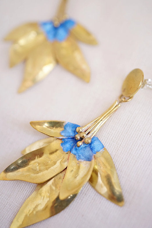 pendientes petalos personalizado