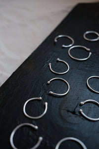 Anillos herradura finos de plata