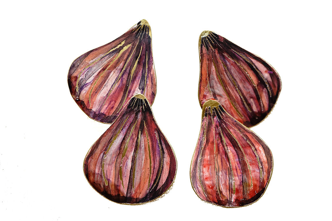 Pendientes higos dobles
