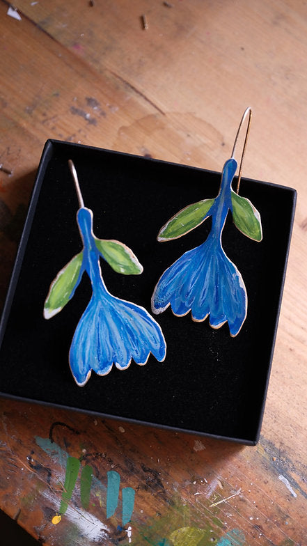 Pendientes Floreado y colorido