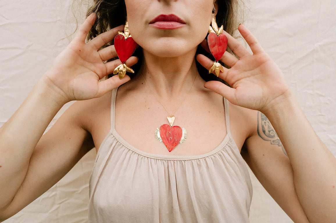 Pendientes milagritos grandes