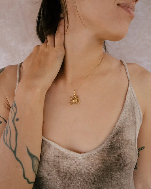Beetle necklace