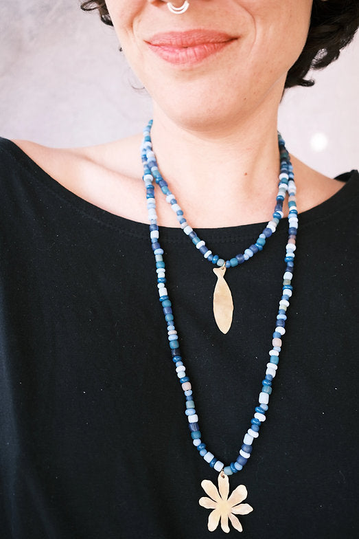 Collar gotitas de colores - ajustable
