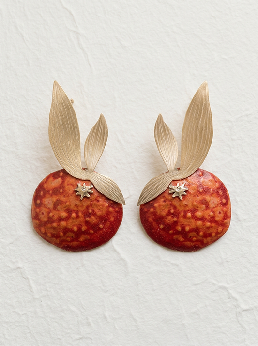 Pendientes mandarina
