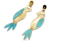 Pajaritos grandes pendientes grandes