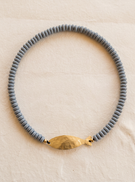 Choker pez gotitas de colores
