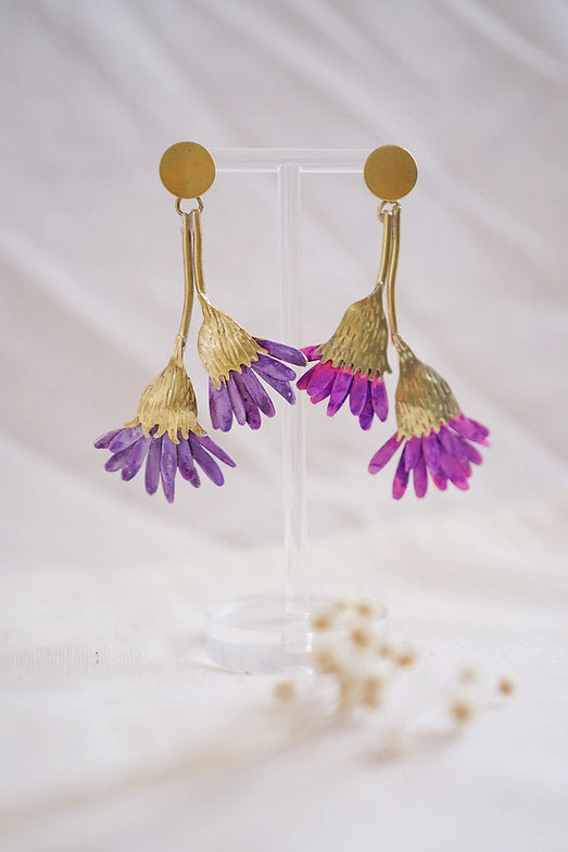 Pendientes pétalos personalizado