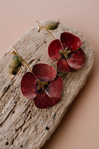 Pendientes amapola del jardin