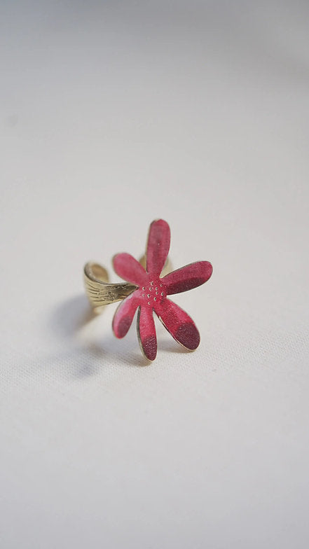 Anillo flor de escorpio