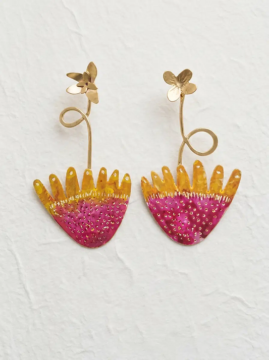 pendientes floreciendo