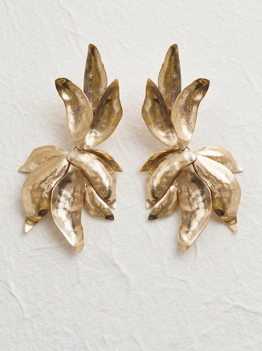 Pendientes pétalos gigantes