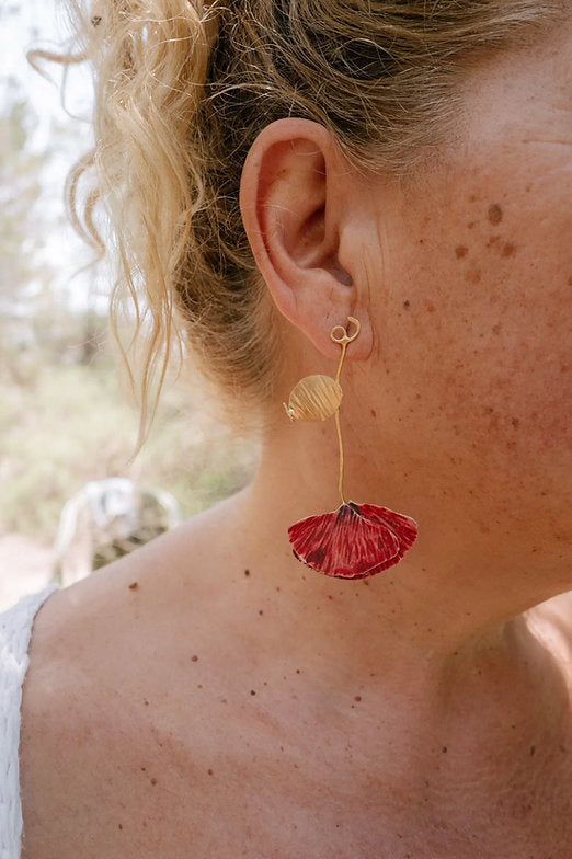 Pendientes Amapolas