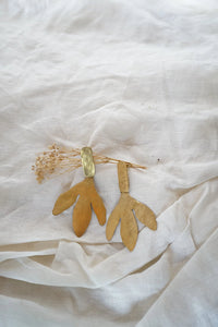 Pendientes plumaje grandes