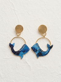 Pendientes pequeñas ballenas